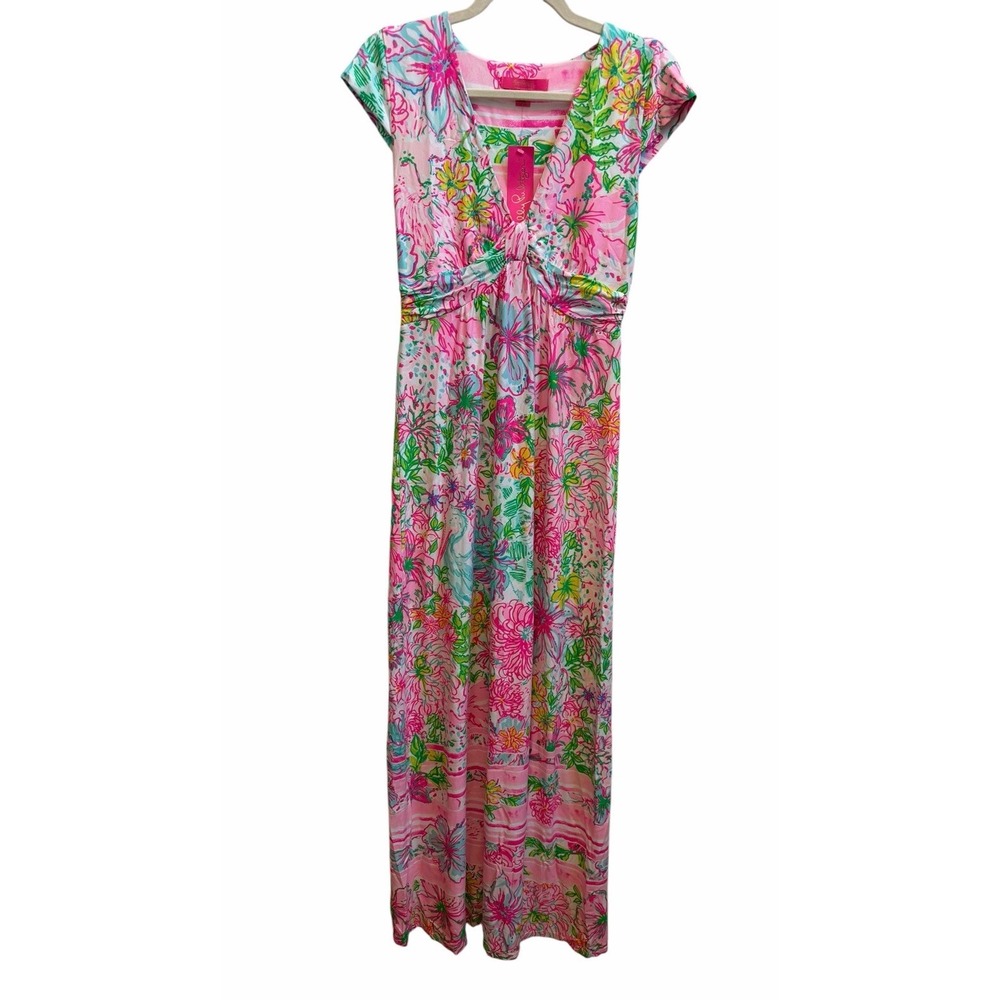 NWT Lilly Pulitzer Breanna Maxi Dress Paradise Found Engineered  Sz Small $228